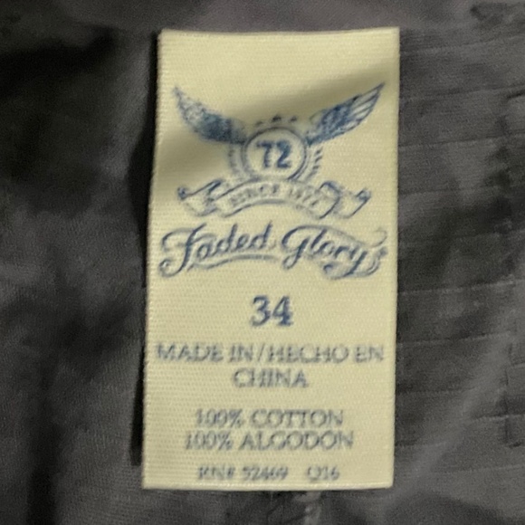 Faded Glory Dark Gray Shorts Sz 34 - Picture 6 of 9